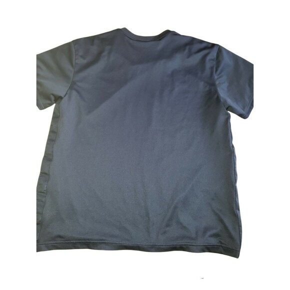 Men's NIKE Short Sleeve Top Navy Blue XXL Polyester Casual Fits Small - Picture 2 of 7